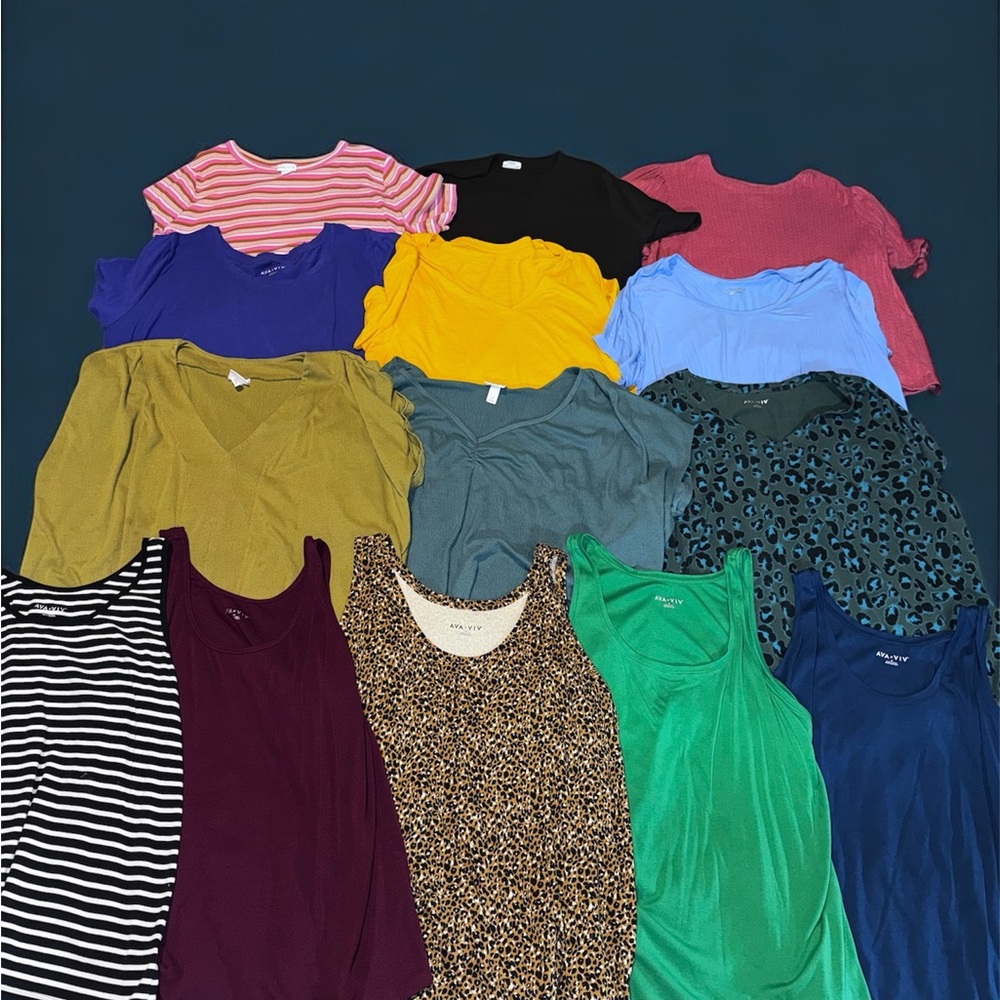 Ava & Viv Women's Tops - Multicolor Collection 3x